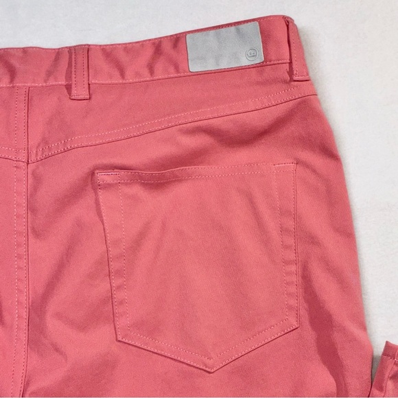 Peter Millar Men's Ultimate Sateen 5-Pocket Pants Cape Red Size 34x34 Orig $175 - Picture 7 of 12